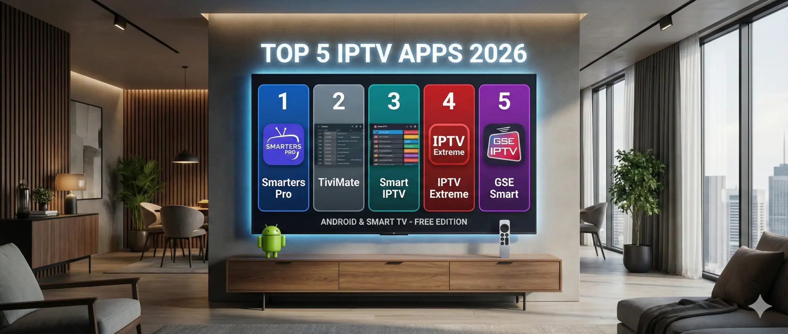 Comparatif des 5 meilleurs application IPTV gratuites pour Android et TV